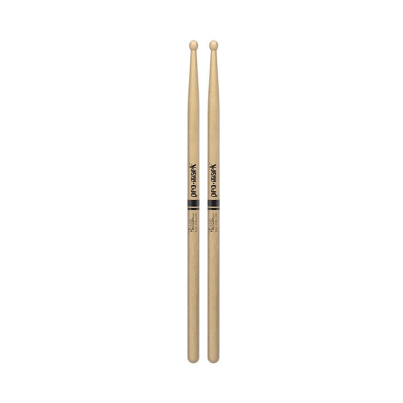 Promark TXPCW American Hickory Phil Collins Autograph Series Woodsticks - Wood Tip